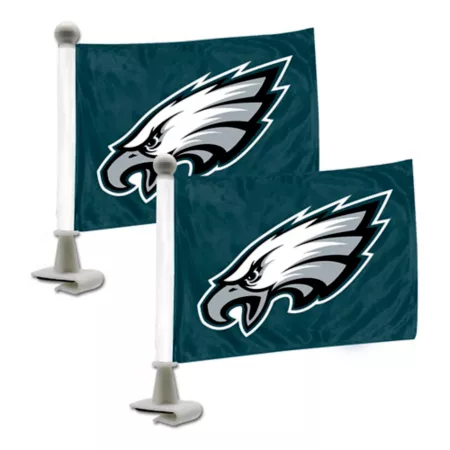 Fanmats Philadelphia Eagles Ambassador Flags 2-Pack Vehicle Emblems & Decals