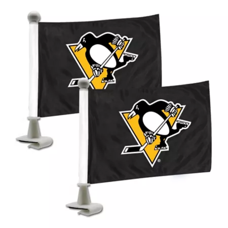 Fanmats Pittsburgh Penguins Ambassador Flags 2-Pack Vehicle Emblems & Decals