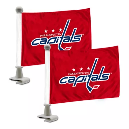 Fanmats Washington Capitals Ambassador Flags 2-Pack Vehicle Emblems & Decals