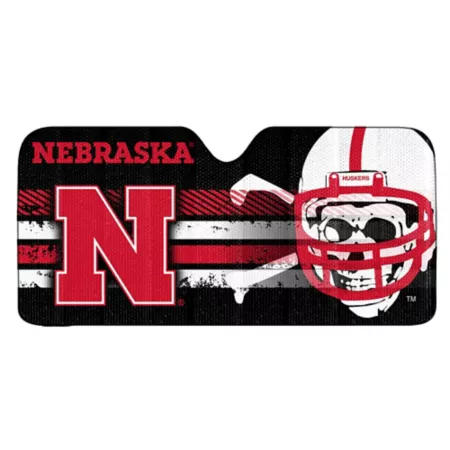 Fanmats Nebraska Cornhuskers Automatic Sun Shade Window Sun Shades