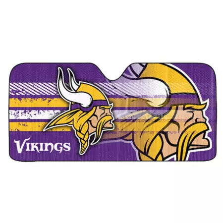 Fanmats Minnesota Vikings Automatic Sun Shade Window Sun Shades