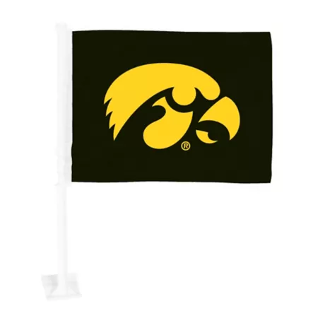 Fanmats Iowa Hawkeyes Car Flag Vehicle Emblems & Decals