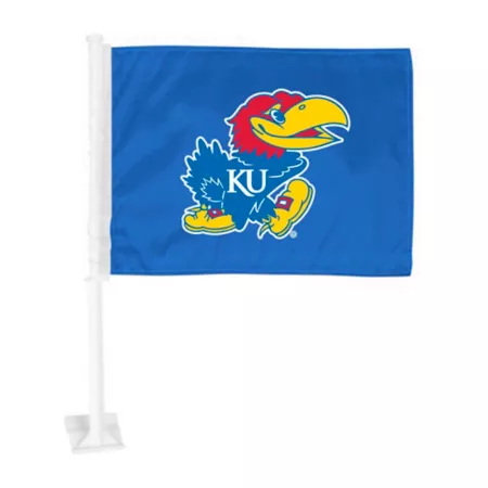 Fanmats Kansas Jayhawks Car Flag Vehicle Emblems & Decals