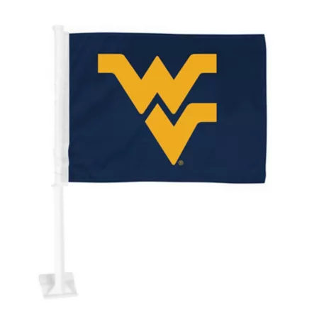 Fanmats West Virginia Mountaineers Car Flag Vehicle Emblems & Decals