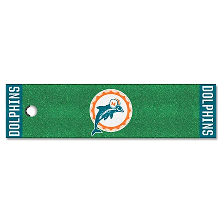 Fanmats Miami Dolphins Putting Green Mat, 32625