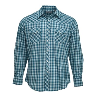 Wrangler Men's Wrancher Plaid Long-Sleeve Button-Down Shirt, 112342035