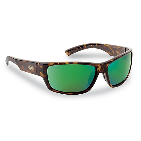 Flying Fisherman Matecumbe Polarized Sunglasses, Tortoise, Amber Green
