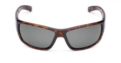 Image showing  Unisex Adult Polycarbonate Rectangle Matecumbe Sunglasses, Polarized, Tortoise, Smoke