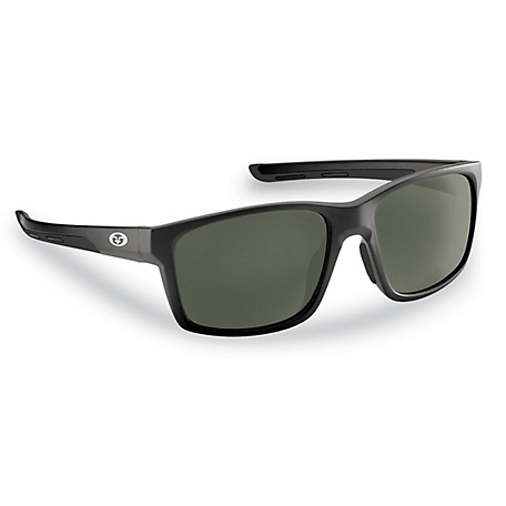 Flying Fisherman Freeline Polarized Sunglasses, Black, Smoke