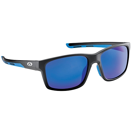 Flying Fisherman Freeline Polarized Sunglasses, Black, Smoke Blue
