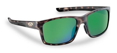 Flying Fisherman Freeline Polarized Sunglasses, Tortoise, Amber Green
