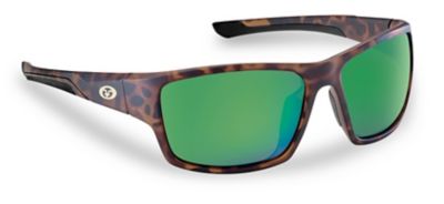 Flying Fisherman Sank Bank Polarized Sunglasses, Tortoise, Amber Green