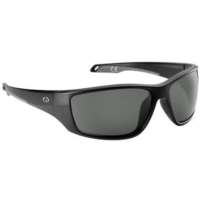 Flying Fisherman Carico Polarized Sunglasses, Black, Smoke