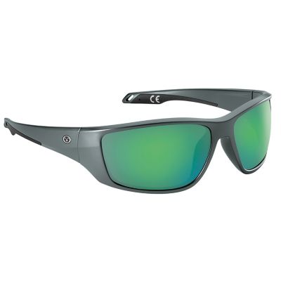 Flying Fisherman Carico Polarized Sunglasses, Gray, Amber Green