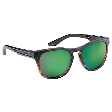 Flying Fisherman Breakers Polarized Sunglasses, Tortoise, Green