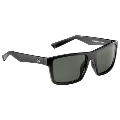 Flying Fisherman Swirl Polarized Sunglasses, Black, Smoke