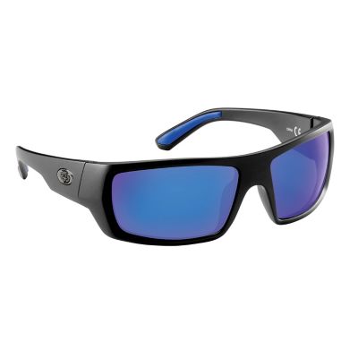 Flying Fisherman Sargasso Polarized Sunglasses, Black, Blue