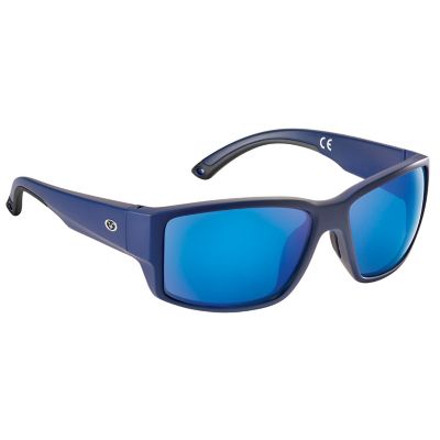 Flying Fisherman Baleen Polarized Sunglasses, Navy, Smoke Blue