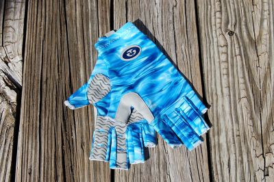 Image showing  Sunbandit Pro Series Fishing Gloves, Blue, Large-XLarge