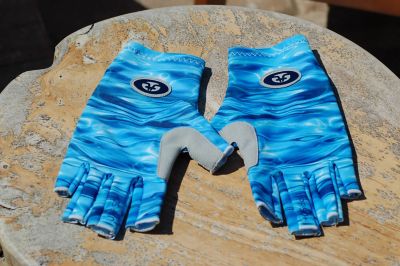 Image showing  Sunbandit Pro Series Fishing Gloves, Blue, Large-XLarge