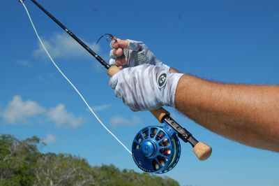 Image showing  Sunbandit Pro Series Fishing Gloves, Gray, Small-Medium