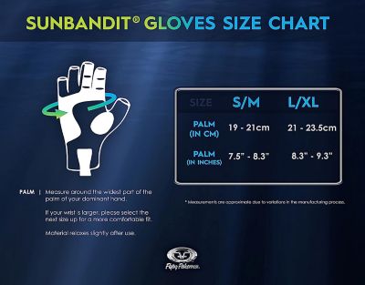 Image showing 5 th Flying Fisherman Sunbandit Pro Series Fishing Gloves Bahama L/XL