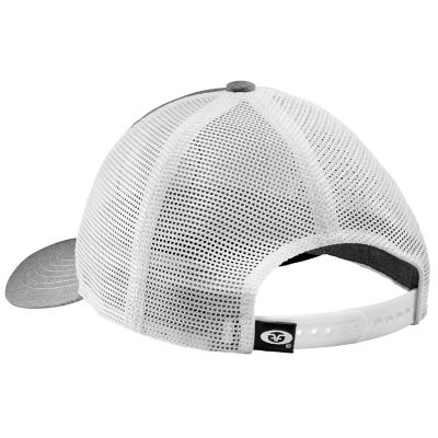 Image showing  Unisex Adult Tailing Red Trucker Hat, Heather Gray