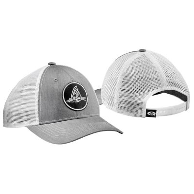 Image showing  Unisex Adult Tailing Red Trucker Hat, Heather Gray