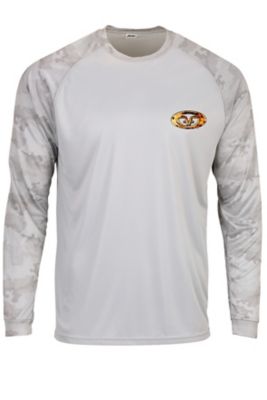 Flying Fisherman Redfish Skin Long-Sleeve Performance T-Shirt