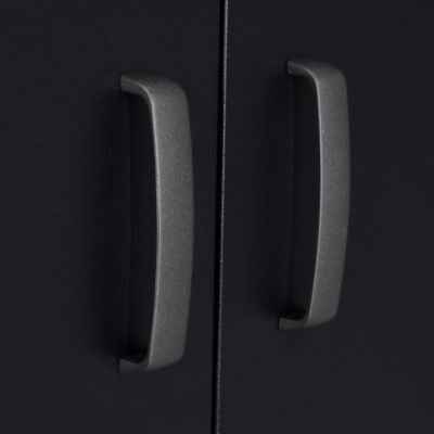 Image showing  26.5 in. x 35 in. Welded Steel Garage Storage Base Cabinet with 2 Shelves, GCB-2SF-BB