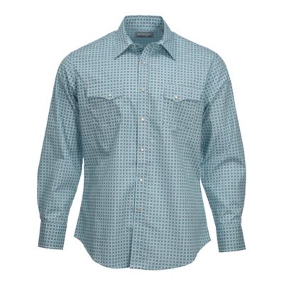 Wrangler Men's Wrancher Print Long-Sleeve Button-Down Shirt, 112342040