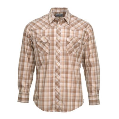 Wrangler Men's Wrancher Plaid Long-Sleeve Button-Down Shirt, 112342035