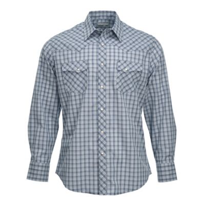 Wrangler Men's Wrancher Plaid Long-Sleeve Button-Down Shirt, 112342035