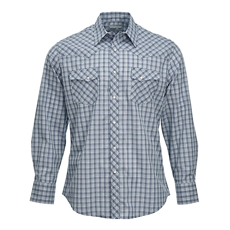 Wrangler Men's Wrancher Plaid Long Sleeve Shirt