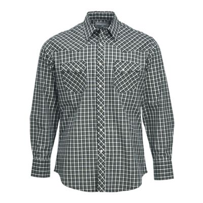 Wrangler Men's Wrancher Plaid Long-Sleeve Button-Down Shirt, 112342035