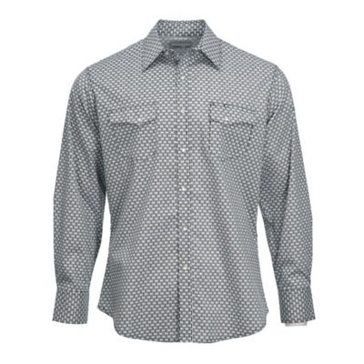 Wrangler Men's Wrancher Print Long Sleeve Shirt