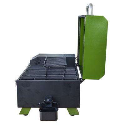 Image showing  256 sq. in. Portable Electric Start Wood Pellet Grill and Smoker, Green