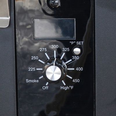 Image showing 5 th Sportsman Series 256 sq. in. Portable Electric Start Wood Pellet Grill and Smoker, Green