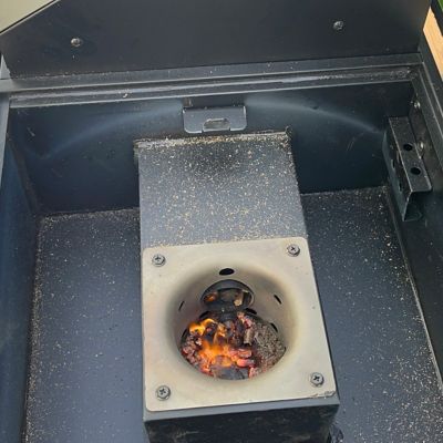 Image showing 6 th Sportsman Series 256 sq. in. Portable Electric Start Wood Pellet Grill and Smoker, Green