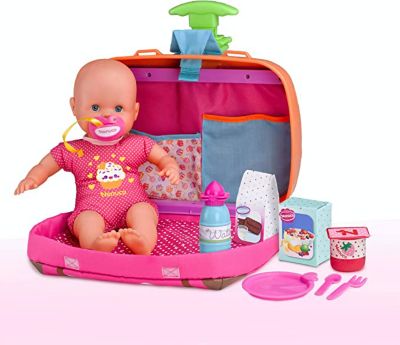 Nenuco Always Play with Me Baby Doll with Travel Bag 2 In 1, 16cm, 700013791