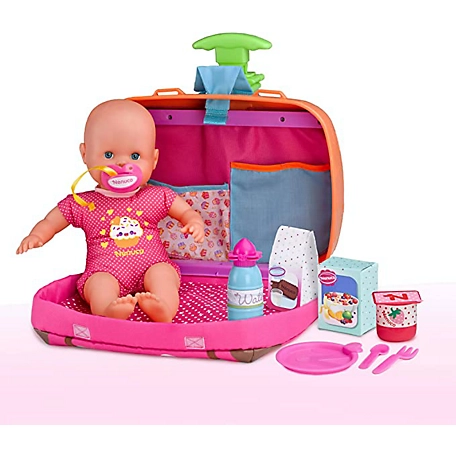 Nenuco Always Play with Me Baby Doll with Travel Bag 2 In 1, 16cm, 700013791