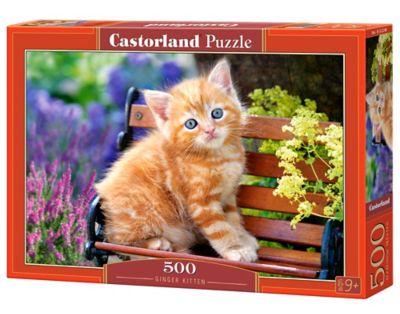 Castorland Ginger Kitten 500 pc. Jigsaw Puzzle, Adult Puzzles, B-52240