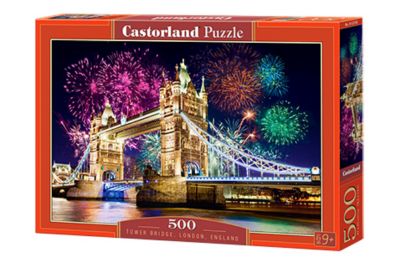 Castorland Tower Bridge, London, England 500 pc. Jigsaw Puzzle, Adult Puzzles, B-52592