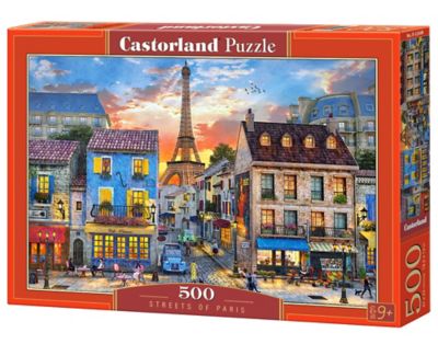 Castorland Streets of Paris 500 pc. Jigsaw Puzzle, Adult Puzzles, B-52684