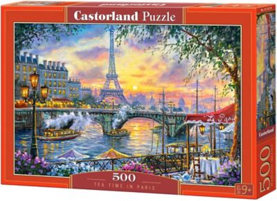 Castorland Tea Time in Paris 500 pc. Jigsaw Puzzle, Adult Puzzles, Castorland B-53018