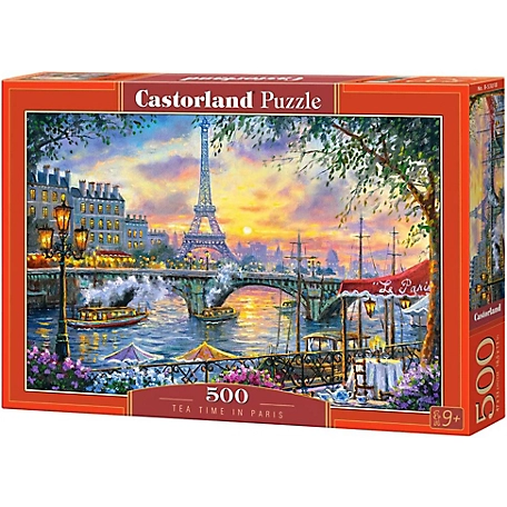 Castorland Tea Time in Paris 500 pc. Jigsaw Puzzle, Adult Puzzles, Castorland B-53018