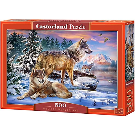 Castorland Wolfish Wonderland 500 pc. Jigsaw Puzzle, Adult Puzzles, B-53049