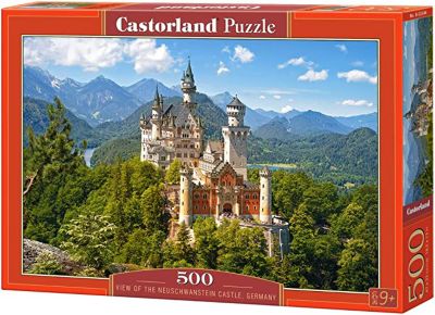 Castorland View of the Neuschwanstein Castle, Germany 500 pc. Jigsaw Puzzle, Adult Puzzles, B-53544