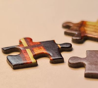 Image showing  Winter Cottage 500 Piece Jigsaw Puzzle, Adult Puzzles