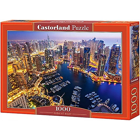 Castorland Dubai at Night 1000 pc. Jigsaw Puzzle, Adult Puzzle, C-103256-2